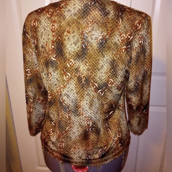 CHICO'S STUNNING BLOUSE NWT perfect Parties - Picture 3 of 6